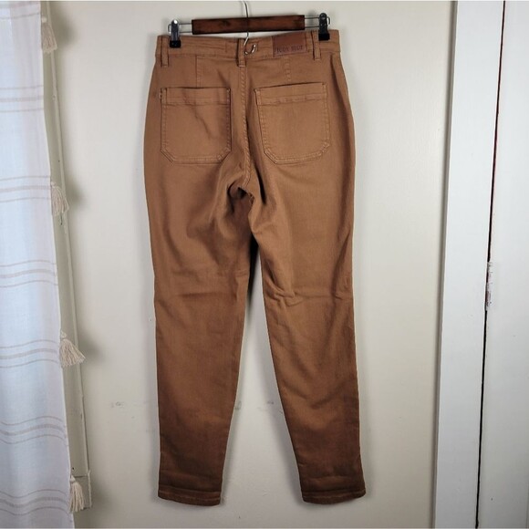 Judy Blue Camel Brown Garment Dyed High Waist Cuffed Jogger Pants - Picture 7 of 13